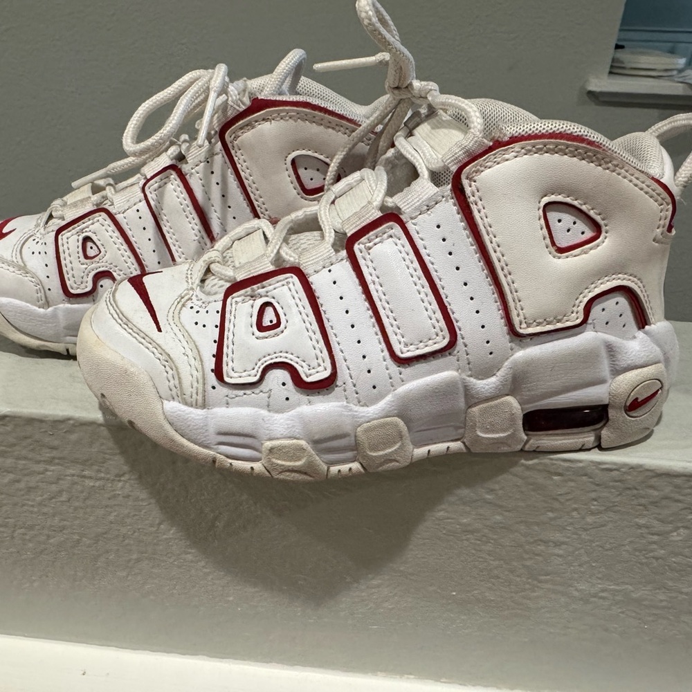 Nike Kids White and Red Sneaker